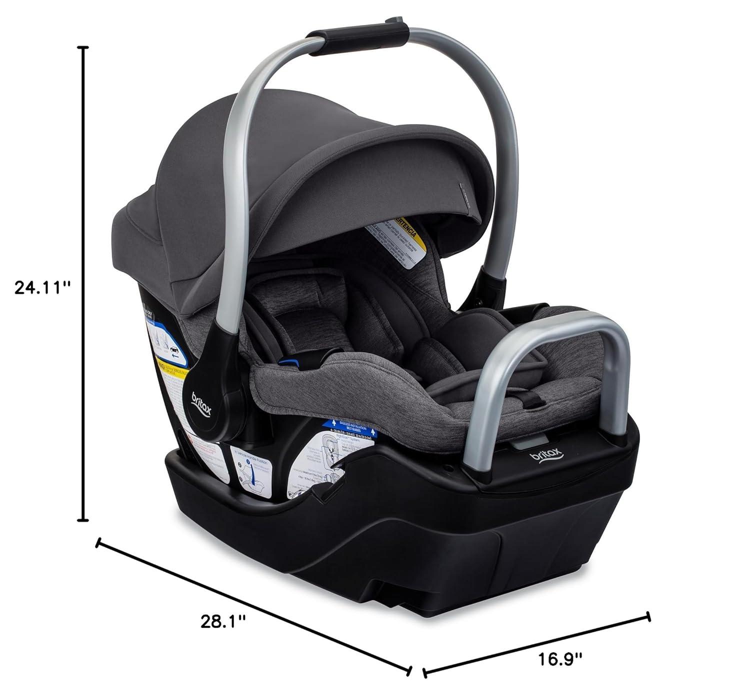 imageBritax Alpine Infant Car Seat Base with ClickTightPonte Stone