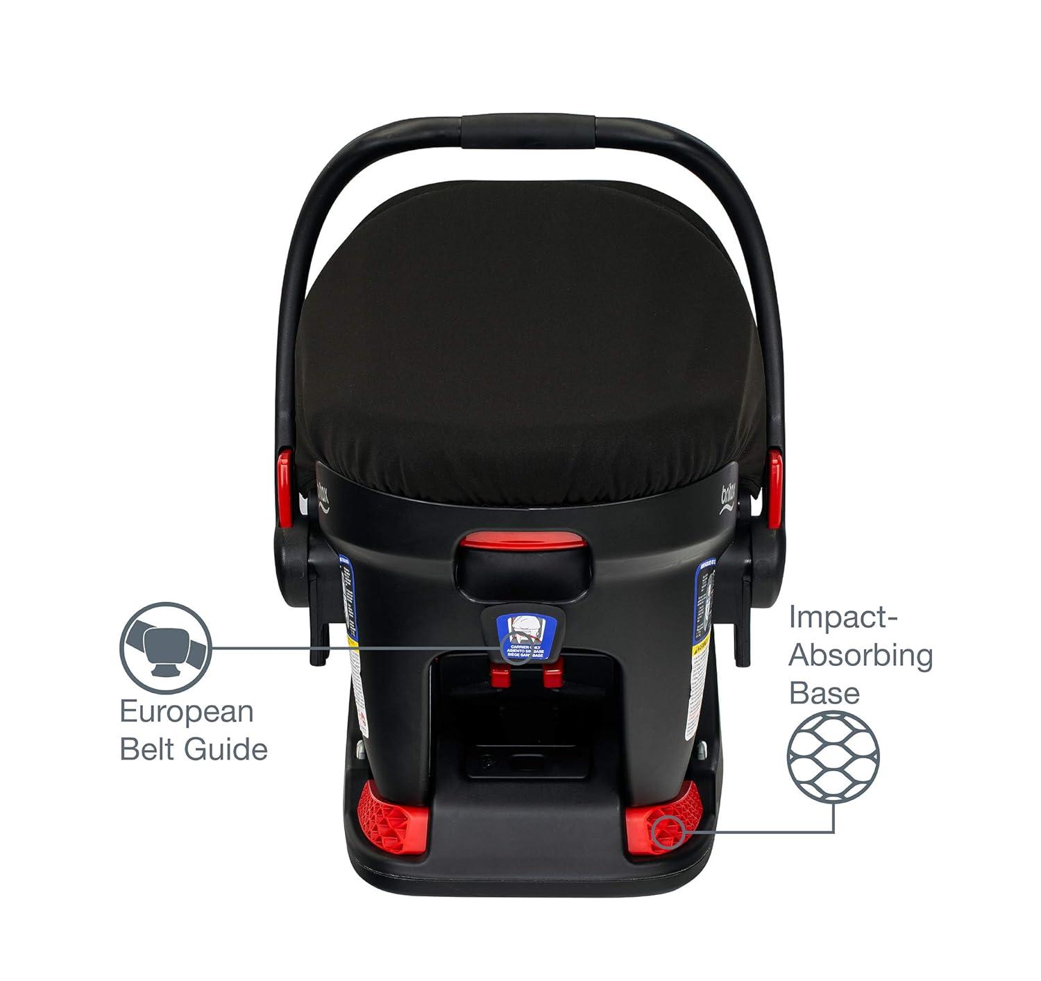 imageBritax BFree Travel System with BSafe Ultra Infant Car Seat Birth to 65 Pounds All Terrain Tires Adjustable Handlebar Extra Storage with Front Access One Hand Easy Fold Vibe
