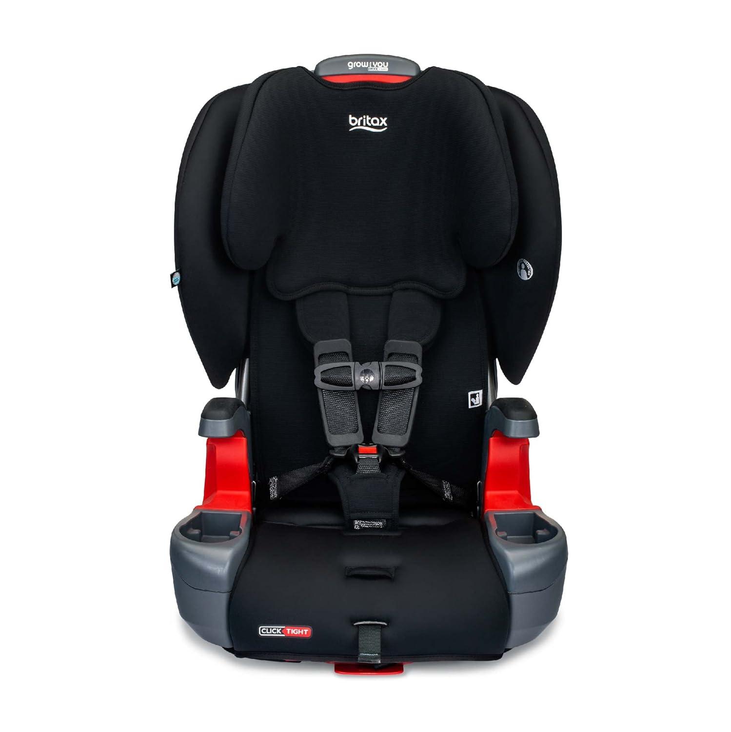 imageBritax Grow with You ClickTight Harness2Booster Car Seat 2in1 High Back Booster Black ContourBlack Contour