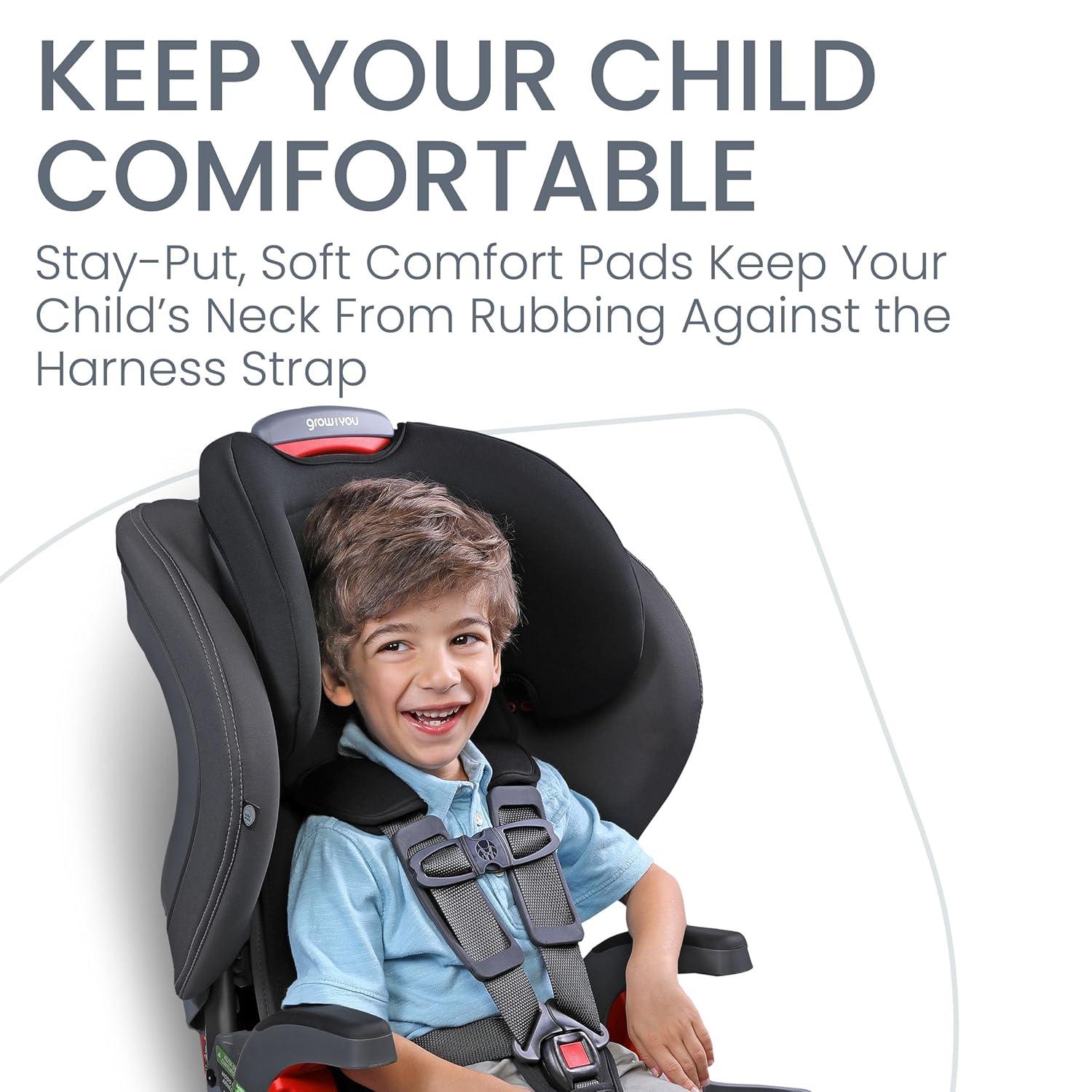 imageBritax Grow with You ClickTight Harness2Booster Car Seat 2in1 High Back Booster Black ContourMod Black