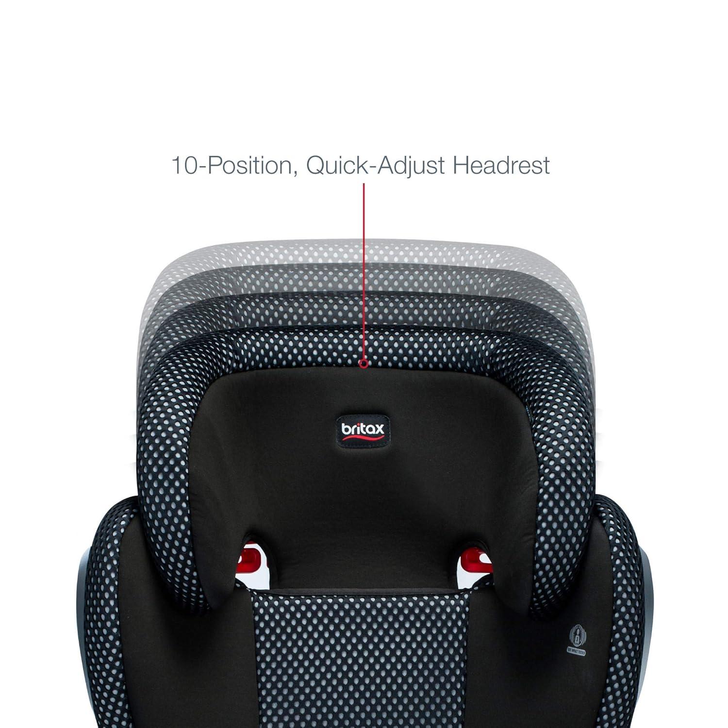 imageBritax Highpoint 2Stage BeltPositioning Booster Car Seat Cool Flow Gray Highback and Backless Seat