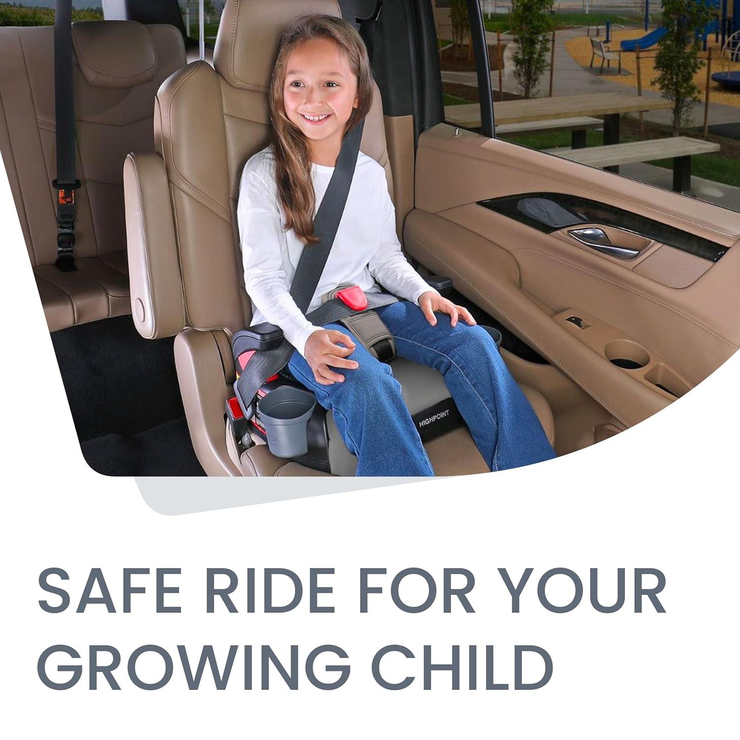 imageBritax Highpoint Backless BeltPositioning Booster Seat SafeWash Black OmbreGray Ombre