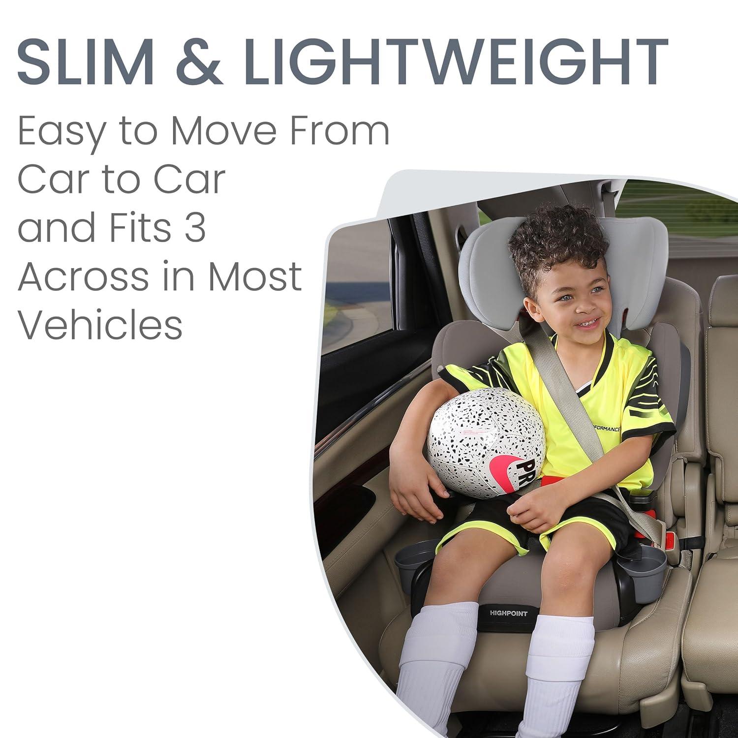 imageBritax Highpoint Backless BeltPositioning Booster Seat SafeWash Black OmbreGray Ombre