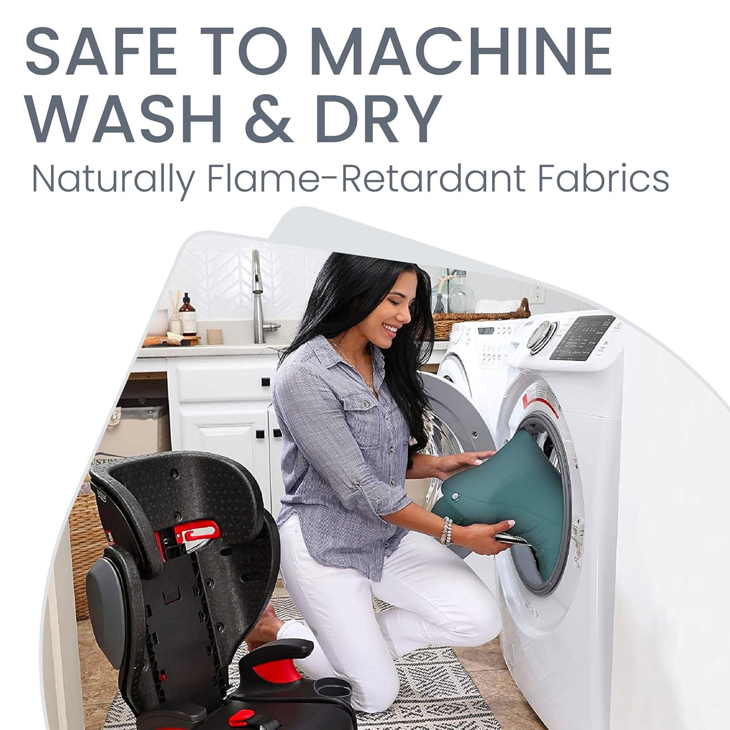 imageBritax Highpoint Backless BeltPositioning Booster Seat SafeWash Black OmbreGreen Ombre