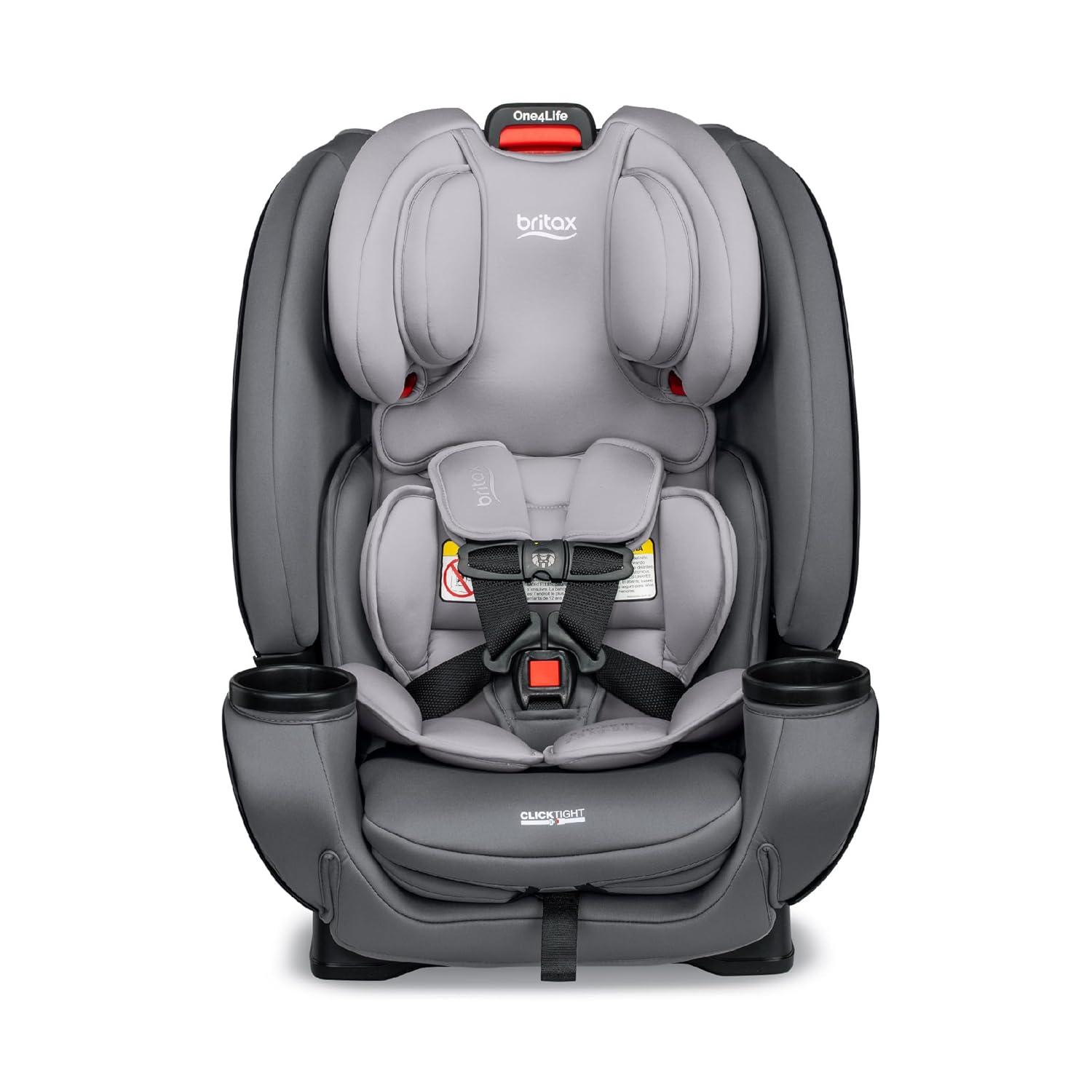 imageBritax One4Life Convertible Car Seat 10 Years of Use from 5 to 120 Pounds Converts from RearFacing Infant Car Seat to ForwardFacing Booster Seat MachineWashable Fabric OnyxGlacier Graphite