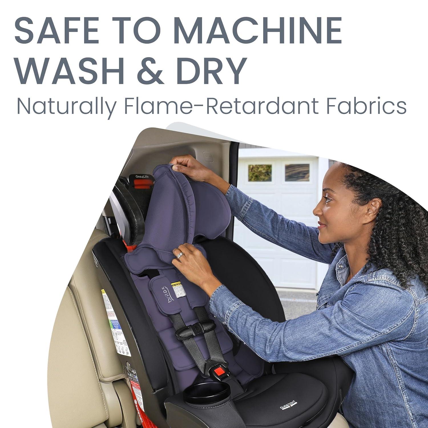 imageBritax One4Life Convertible Car Seat 10 Years of Use from 5 to 120 Pounds Converts from RearFacing Infant Car Seat to ForwardFacing Booster Seat MachineWashable Fabric Iris OnyxIris Onyx