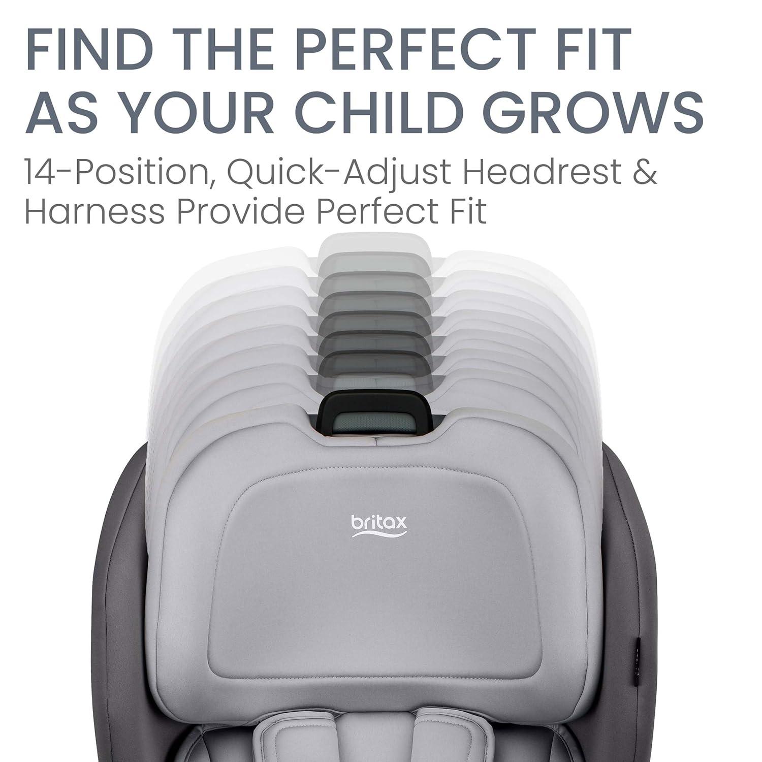 imageBritax Poplar S Convertible Car Seat 2in1 Car Seat with Slim 17Inch Design ClickTight Technology Arctic OnyxGlacier Graphite