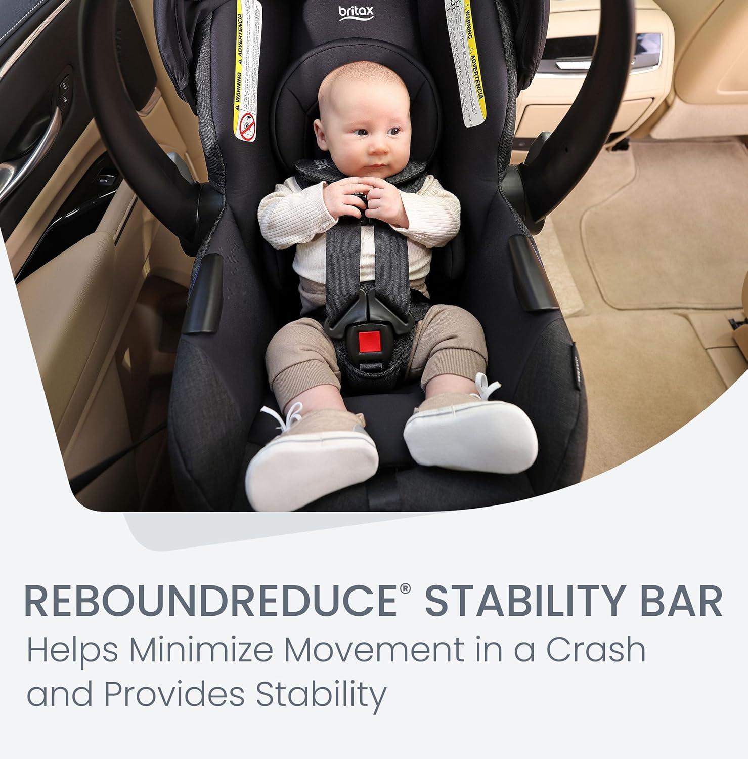 imageBritax Willow Brook S Baby Travel System Infant Car Seat and Stroller Combo with Alpine Base ClickTight Technology SafeWash Insert and Cover Jade OnyxRaven Black