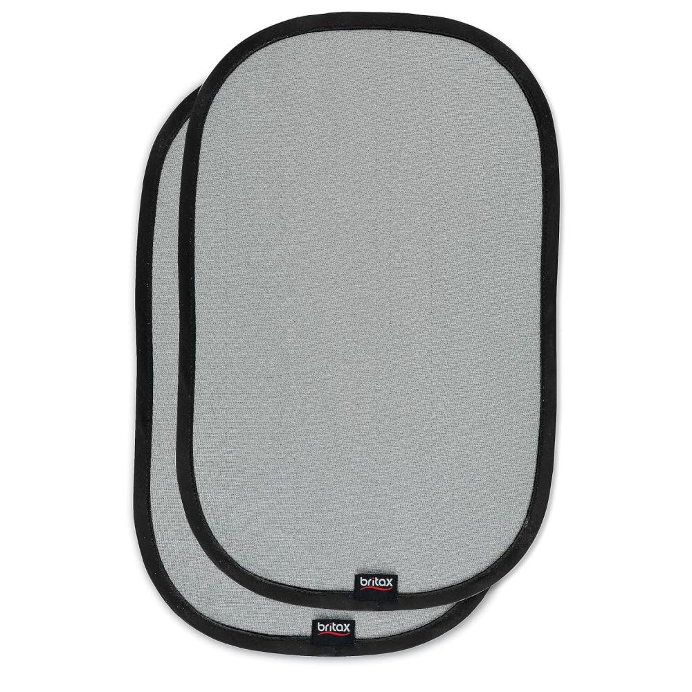 imageBritax EZCling Car Window Sun Shades 2 Pack UPF 30 Protection Glare and Heat Easy Install and Removal