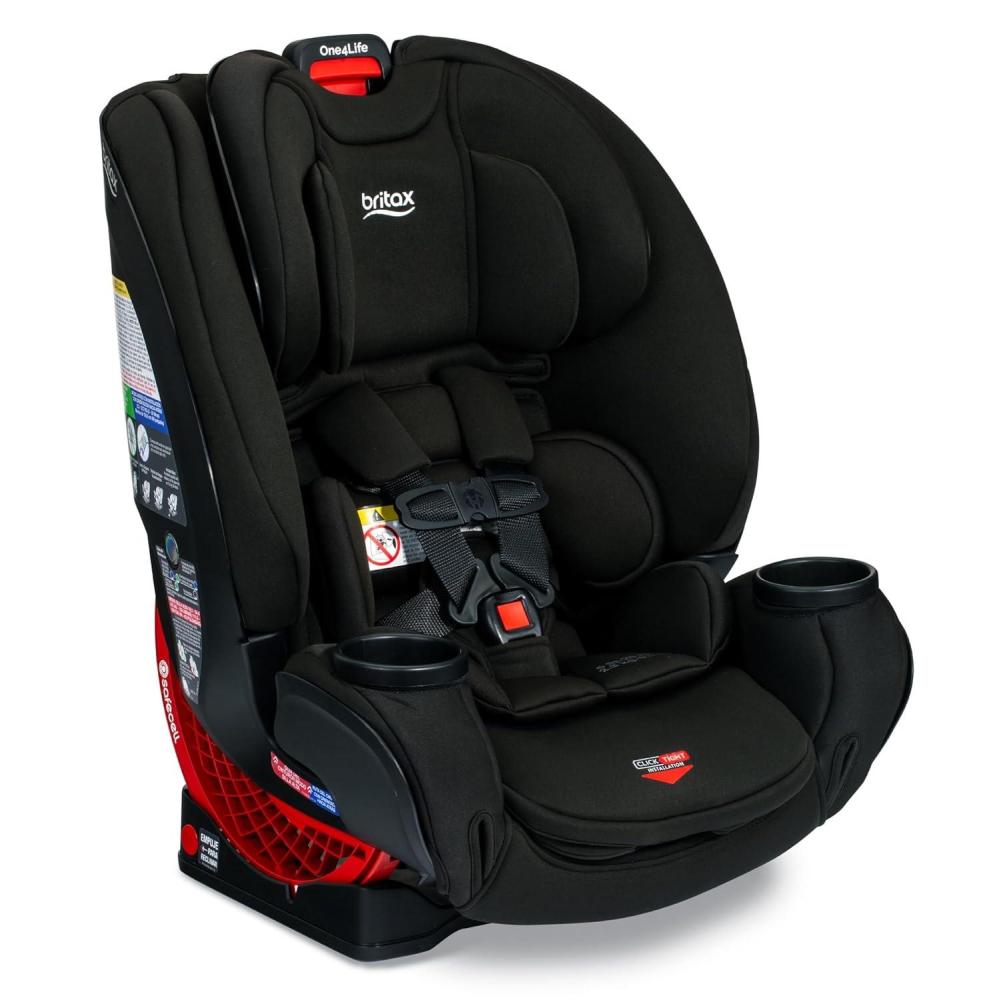 imageBritax One4Life ClickTight AllInOne Car Seat 10 Years of Use Infant Convertible Booster 5 to 120 Pounds SafeWash Fabric Eclipse Black 205 x 195 x 25 Inch Pack of 1