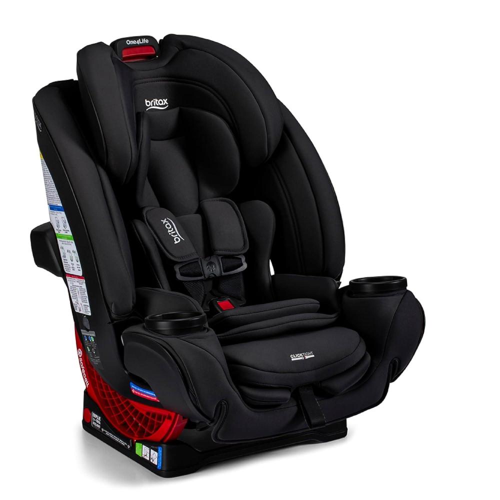 imageBritax One4Life Convertible Car Seat 10 Years of Use from 5 to 120 Pounds Converts from RearFacing Infant Car Seat to ForwardFacing Booster Seat MachineWashable Fabric Iris OnyxRaven Black