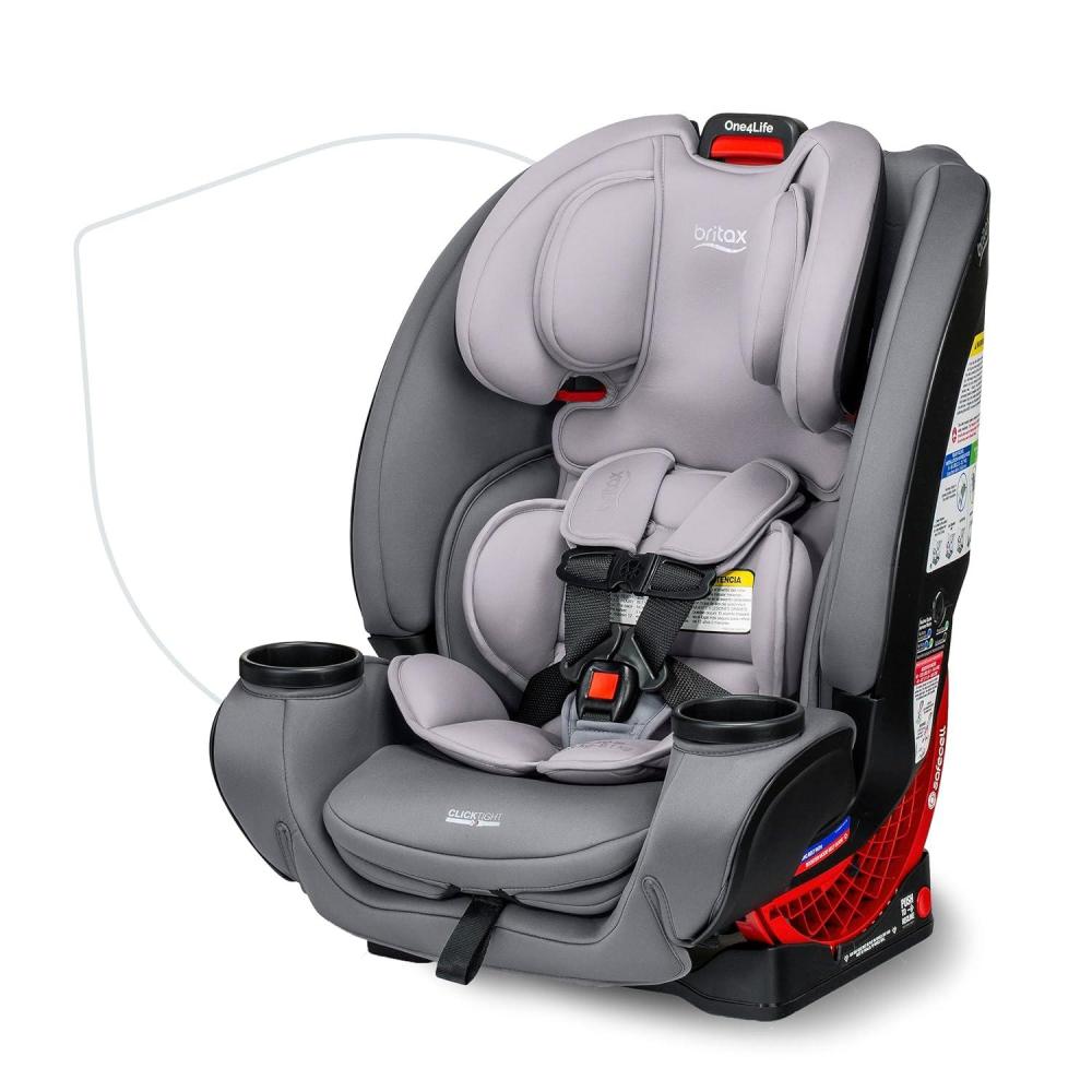 imageBritax One4Life Convertible Car Seat 10 Years of Use from 5 to 120 Pounds Converts from RearFacing Infant Car Seat to ForwardFacing Booster Seat MachineWashable Fabric OnyxGlacier Graphite