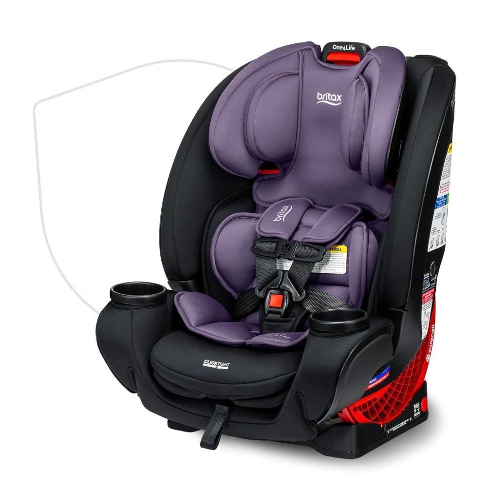 imageBritax One4Life Convertible Car Seat 10 Years of Use from 5 to 120 Pounds Converts from RearFacing Infant Car Seat to ForwardFacing Booster Seat MachineWashable Fabric OnyxIris Onyx