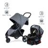 Britax B-Free Travel System with B-Safe Ultra Infant Car Seat – Birth to 65 Pounds | All Terrain Tires + Adjustable Handlebar + Extra Storage with Front Access + One Hand, Easy Fold, Vibe