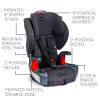 Britax Grow with You ClickTight Harness-2-Booster Car Seat, 2-in-1 High Back Booster, Black Contour(Cool N Dry)