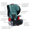 Britax Grow with You ClickTight Harness-2-Booster Car Seat, 2-in-1 High Back Booster, Black Contour(Green Contour)