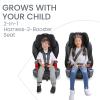 Britax Grow with You Harness-2-Booster Car Seat, 2-in-1 High Back Booster, Quick-Adjust 5-Point Harness, Mod Black(Cool Flow Gray)