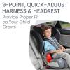 Britax Grow with You Harness-2-Booster Car Seat, 2-in-1 High Back Booster, Quick-Adjust 5-Point Harness, Mod Black(Mod Black)