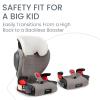 Britax Highpoint Backless Belt-Positioning Booster Seat, SafeWash Black Ombre(Gray Ombre)