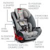Britax One4Life Convertible Car Seat, 10 Years of Use from 5 to 120 Pounds, Converts from Rear-Facing Infant Car Seat to Forward-Facing Booster Seat, Machine-Washable Fabric, Onyx(Cool N Dry Moonstone)