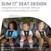 Britax Poplar S Convertible Car Seat, 2-in-1 Car Seat with Slim 17-Inch Design, ClickTight Technology, Arctic Onyx(Glacier Graphite)
