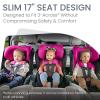Britax Poplar S Convertible Car Seat, 2-in-1 Car Seat with Slim 17-Inch Design, ClickTight Technology, Arctic Onyx(Magenta Onyx)