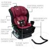 Britax Poplar S Convertible Car Seat, 2-in-1 Car Seat with Slim 17-Inch Design, ClickTight Technology, Arctic Onyx(Ruby Onyx 2.0)