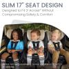 Britax Poplar S Convertible Car Seat, 2-in-1 Car Seat with Slim 17-Inch Design, ClickTight Technology, Arctic Onyx(Sand Onyx)