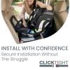 Britax Poplar S Convertible Car Seat, 2-in-1 Car Seat with Slim 17-Inch Design, ClickTight Technology, Arctic Onyx(Stone Onyx)