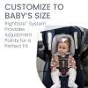 Britax Willow Brook Baby Travel System, Infant Car Seat and Stroller Combo with Aspen Base, ClickTight Technology, RightSize System and 4 Ways to Stroll, Navy Glacier(Navy Glacier)