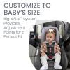 Britax Willow Brook Baby Travel System, Infant Car Seat and Stroller Combo with Aspen Base, ClickTight Technology, RightSize System and 4 Ways to Stroll, Navy Glacier(Graphite Glacier)