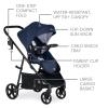 Britax Willow Brook Baby Travel System, Infant Car Seat and Stroller Combo with Aspen Base, ClickTight Technology, RightSize System and 4 Ways to Stroll, Navy Glacier(Navy Glacier)