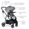 Britax Willow Brook Baby Travel System, Infant Car Seat and Stroller Combo with Aspen Base, ClickTight Technology, RightSize System and 4 Ways to Stroll, Navy Glacier(Graphite Glacier)