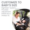 Britax Willow Brook S+ Baby Travel System, Infant Car Seat and Stroller Combo with Alpine Base, ClickTight Technology, SafeWash Insert and Cover, Jade Onyx(Raven Black)