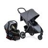 Britax B-Free Travel System with B-Safe Ultra Infant Car Seat – Birth to 65 Pounds | All Terrain Tires + Adjustable Handlebar + Extra Storage with Front Access + One Hand, Easy Fold, Vibe
