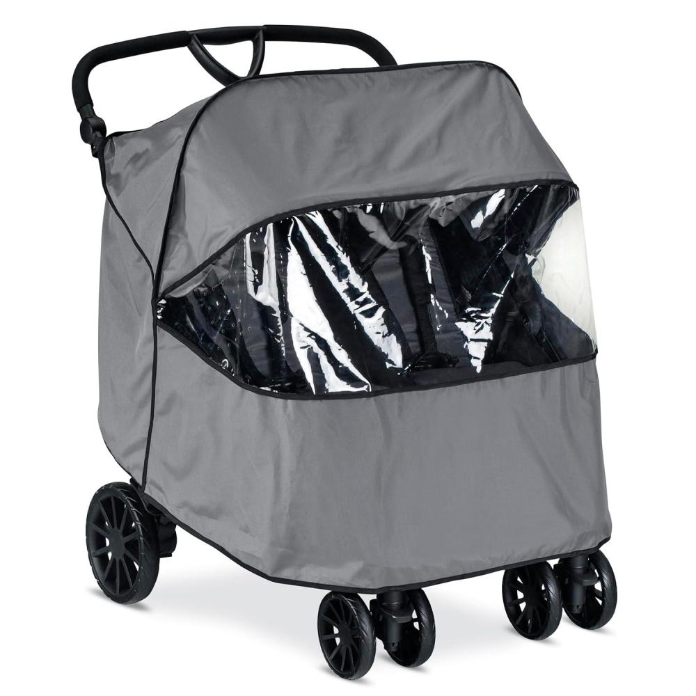 imageBritax BLively Double Stroller Wind and Rain Shield Air Ventilation Storage Pouch Included