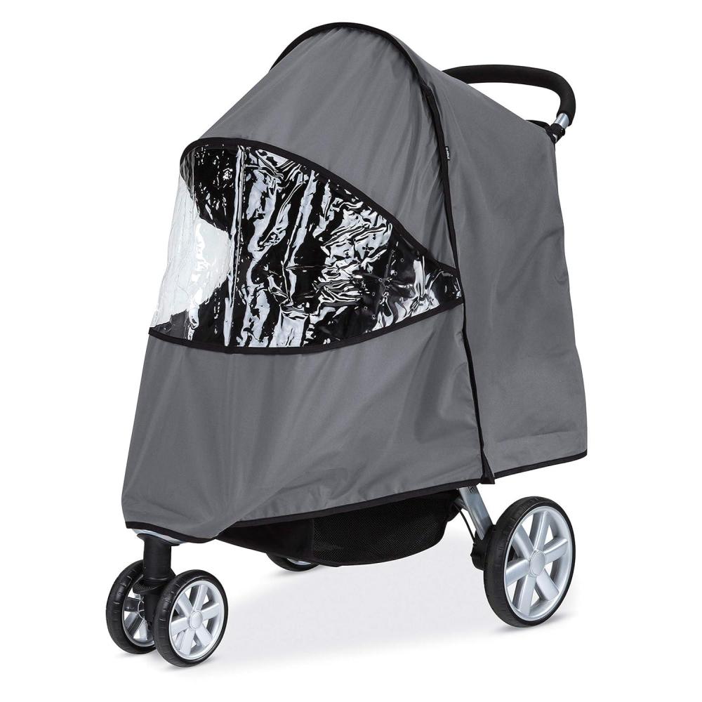 imageBritax Single BAgile BFree Pathway Strollers Wind and Rain Cover Easy Install Air Ventilation Storage Pouch Included