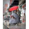 Britax B-Lively Stroller Wind and Rain Cover | Easy Install + Air Ventilation + Storage Pouch Included , Grey , 30x19x34 Inch (Pack of 1)
