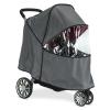 Britax B-Lively Stroller Wind and Rain Cover | Easy Install + Air Ventilation + Storage Pouch Included , Grey , 30x19x34 Inch (Pack of 1)