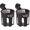 Britax Stroller Cup Holder, Black – Compatible with Single B Agile, B Free, Pathway and B Lively Strollers(1 Count (Pack of 2))