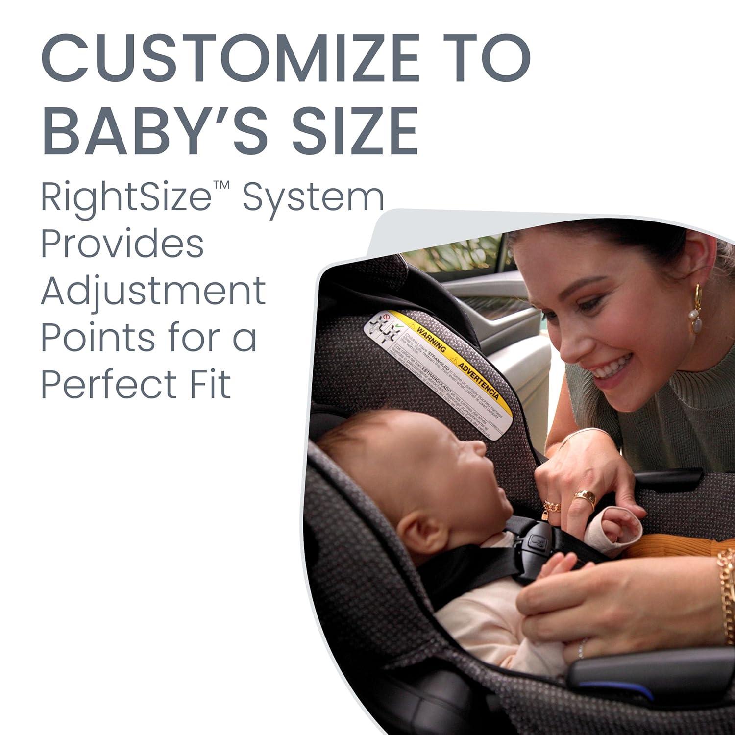imageBritax Willow Grove SC Baby Travel System Infant Car Seat and Stroller Combo with Alpine Base ClickTight Technology SafeWash Pindot IrisPindot Stone