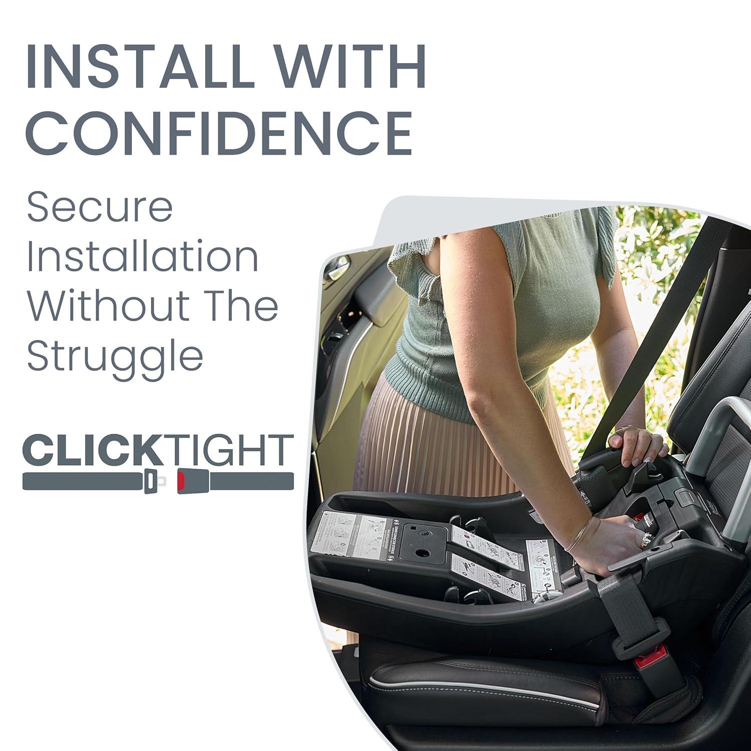 imageBritax Willow Grove SC Baby Travel System Infant Car Seat and Stroller Combo with Alpine Base ClickTight Technology SafeWash Pindot IrisPindot Stone