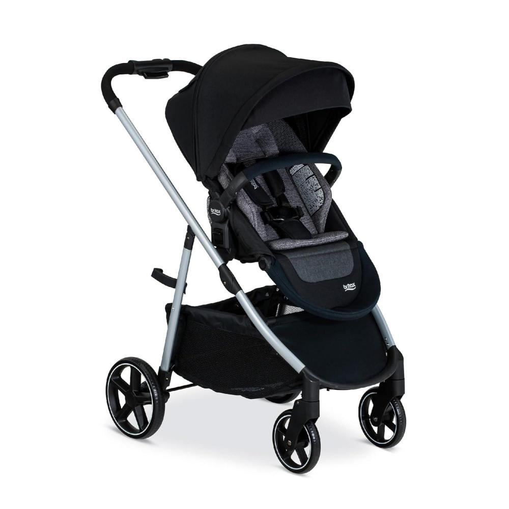 imageBritax Willow Grove SC Baby Travel System Infant Car Seat and Stroller Combo with Alpine Base ClickTight Technology SafeWash Pindot IrisPindot Onyx
