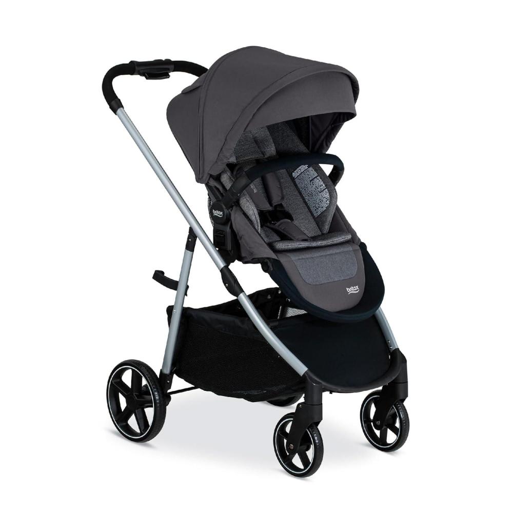 imageBritax Willow Grove SC Baby Travel System Infant Car Seat and Stroller Combo with Alpine Base ClickTight Technology SafeWash Pindot IrisPindot Stone