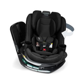 Britax Galaxy360 Slim Rotating Convertible Car Seat, 2-in-1 Rotating Car Seat for Infants & Toddlers with 360 SwivelSmooth Steel Ring, Extended Rear-Facing and ClickTight Installation – Raven Black(Raven Black)